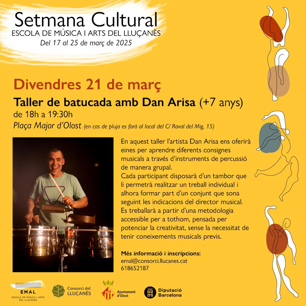 Taller de batucada amb Dan Arisa